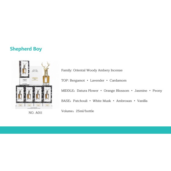 Veking Colo Shepherd Boy Deer Head Men Perfume 25ml, Oriental Woody Ambery Incense Long‑Lasting Eau De Parfum Spray